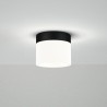 Plafón CONGO con difusor acrílico y acabado negro. Ø10cm.LED 6W|Sulion