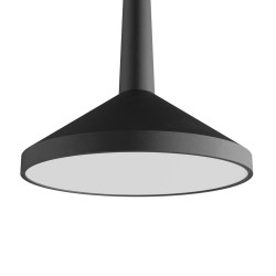 Lámpara de techo MUSA. Metal acabado negro arenado. LED 7W|Sulion