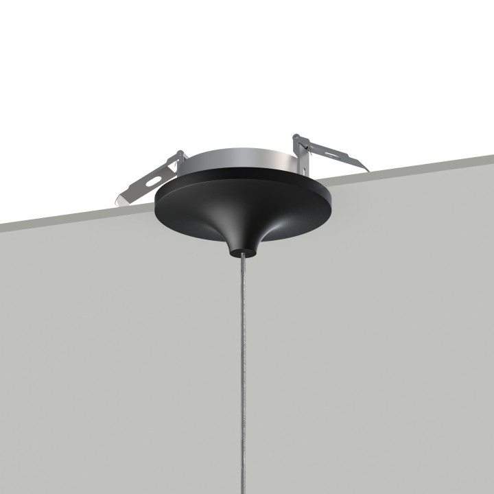 Lámpara de techo MUSA. Metal acabado negro arenado. LED 7W|Sulion