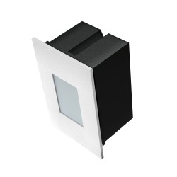 Aplique rectangular KAMAL LED 1,5W blanco mate 3000K IP65 | Sulion