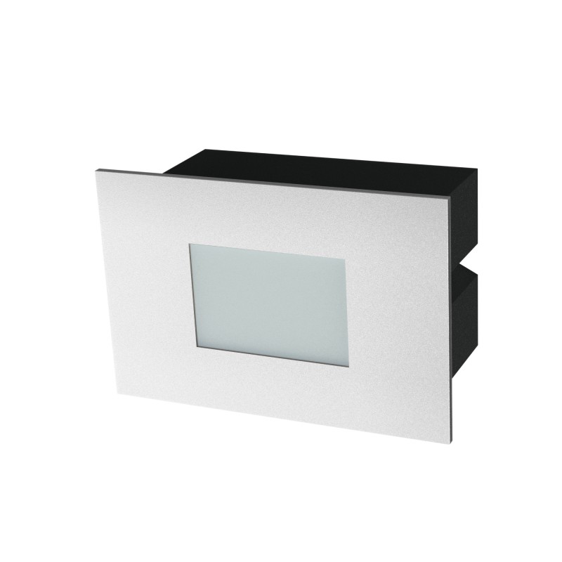Aplique rectangular KAMAL LED 1,5W blanco mate 4000K IP65 | Sulion