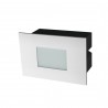 Aplique rectangular KAMAL LED 1,5W blanco mate 4000K IP65 | Sulion