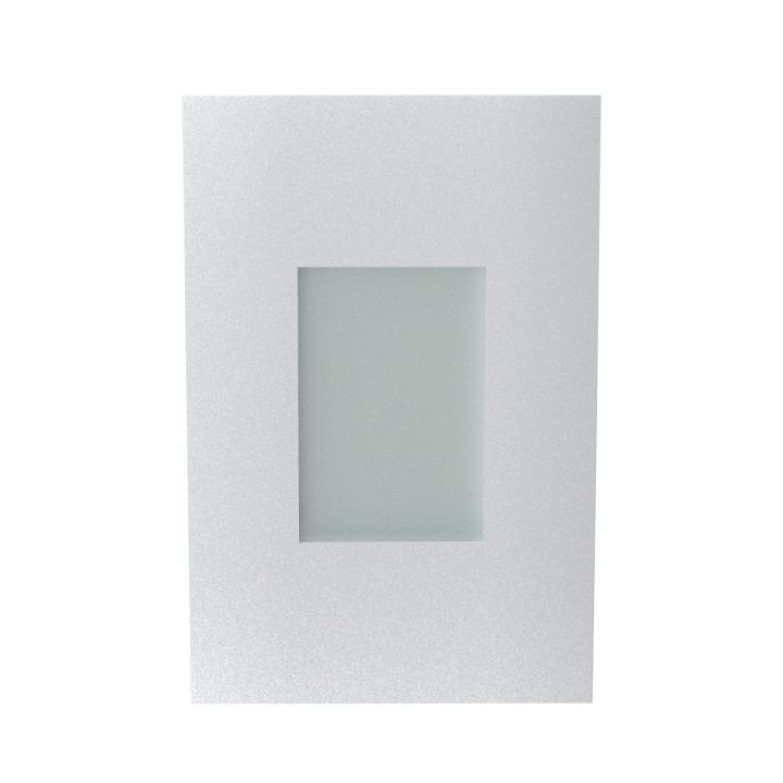 Aplique rectangular KAMAL LED 1,5W blanco mate 4000K IP65 | Sulion
