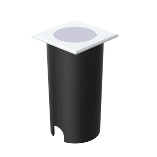 Empotrale pared INMA LED 2W cuadrado blanco con IP65 | Sulion