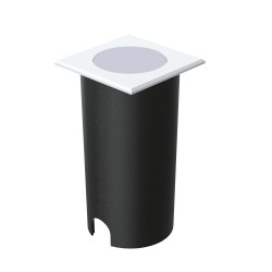 Empotrale pared INMA LED 2W cuadrado blanco con IP65 | Sulion