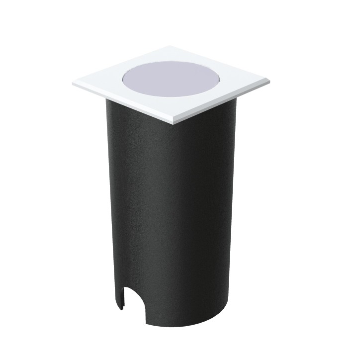 Empotrale pared INMA LED 2W cuadrado blanco con IP65 | Sulion