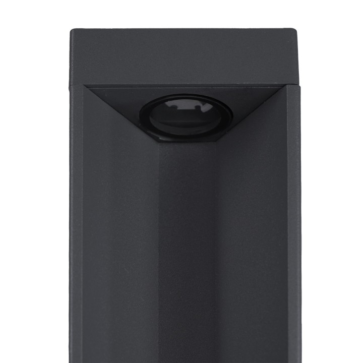 Baliza rectangular DARY LED 10W gris antracita, 45cm alto | Sulion