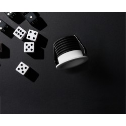 Empotrable DOTFIX LED 3W, 30mm fondo, blanco, 15° y 2700K| Sulion