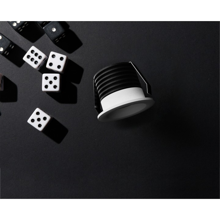 Empotrable DOTFIX LED 3W, 30mm fondo, blanco, 15° y 2700K| Sulion