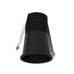 Empotrable DOTFIX LED 5W, 58mm fondo, negro, 15° y 2700K | Sulion