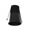 Empotrable DOTFIX LED 5W, 58mm fondo, negro, 15° y 2700K | Sulion