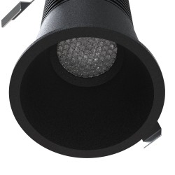 Empotrable DOTFIX LED 5W, 58mm fondo, negro, 15° y 4000K | Sulion