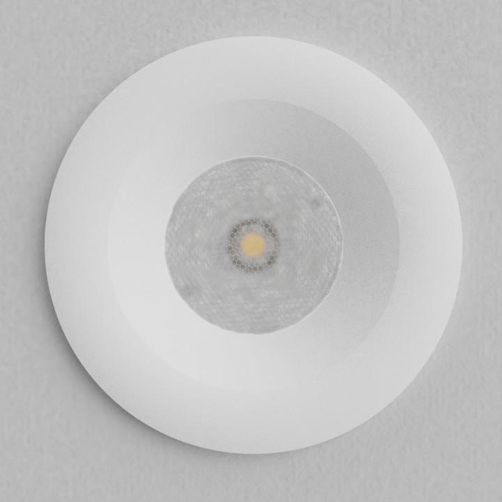 Empotrable DOTFIX LED 3W, 30mm fondo, blanco, 24° y 2700K| Sulion