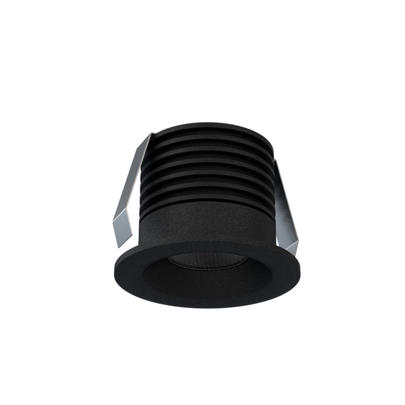 Empotrable DOTFIX LED 3W, 30mm fondo, negro, 24° y 2700K | Sulion