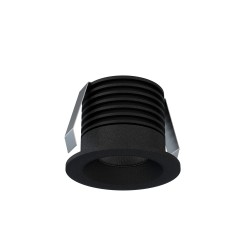 Empotrable DOTFIX LED 3W, 30mm fondo, negro, 15° y 4000K | Sulion