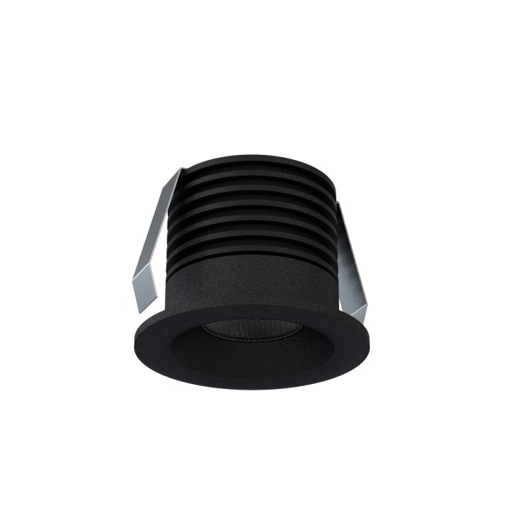 Empotrable DOTFIX LED 3W, 30mm fondo, negro, 24° y 4000K | Sulion