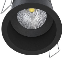 Empotrable DOTFIX LED 8W 3CCTswitch, negro mate y lente 36° | Sulion