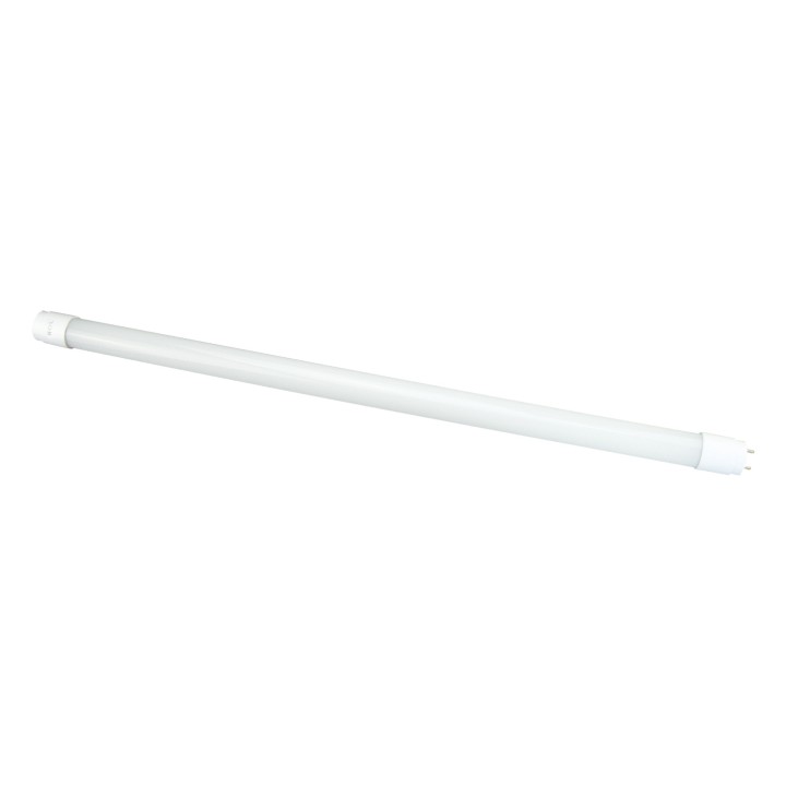 Tubo KORU LED 9W de vidrio en blanco brillo 6500K | Sulion