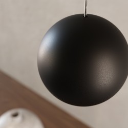 Lámpara de techo DOTY. Yeso en color negro. 1xGU10 | Sulion