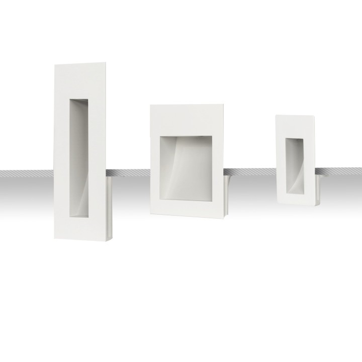 Bañador de pared MARTIN LED 2W yeso pintable 70x120mm 4000K| Sulion