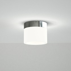 Plafón CONGO con difusor acrílico y acabado cromo. Ø10cm.LED 6W|Sulion