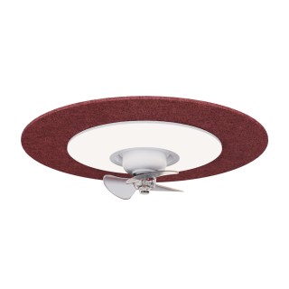 Ventilador de techo foNOabsorbente FONO con luz burdeos  - Sulion