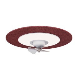 Ventilador de techo foNOabsorbente FONO con luz burdeos  - Sulion