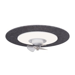Ventilador de techo foNOabsorbente FONO con luz gris  - Sulion