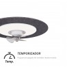 Ventilador de techo foNOabsorbente FONO con luz gris  - Sulion