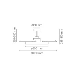 BOMBAY ESTILO M Techo Palas retráctiles
