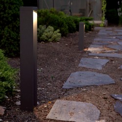 Baliza rectangular DARY LED 10W gris antracita , 65cm alto | Sulion