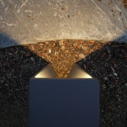 Baliza rectangular DARY LED 10W gris antracita , 65cm alto | Sulion