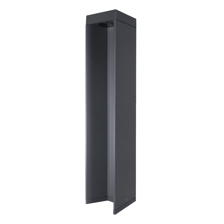 Baliza rectangular DARY LED 10W gris antracita, 45cm alto | Sulion