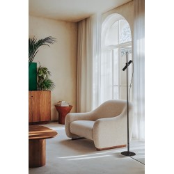 Lámpara de pie SIENA en acabado bronce.1xGU10. 22x22x160cm | Sulion