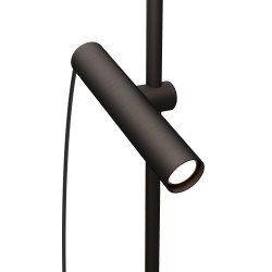 Lámpara de pie SIENA en acabado bronce.1xGU10. 22x22x160cm | Sulion