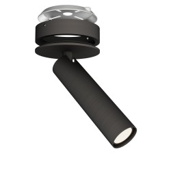 Semiplafón SIENA en acabado bronce. 1xGU10. 10x10x23.8 cm|Sulion