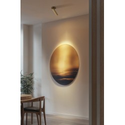 Semiplafón SIENA en acabado latón.1xGU10.10x10x23.8 cm|Sulion