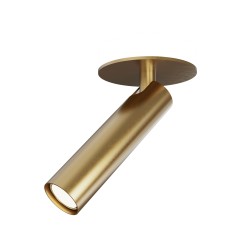 Semiplafón SIENA en acabado latón.1xGU10.10x10x23.8 cm|Sulion