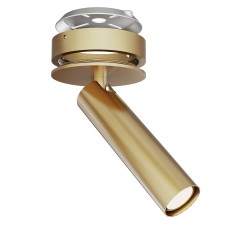 Semiplafón SIENA en acabado latón.1xGU10.10x10x23.8 cm|Sulion