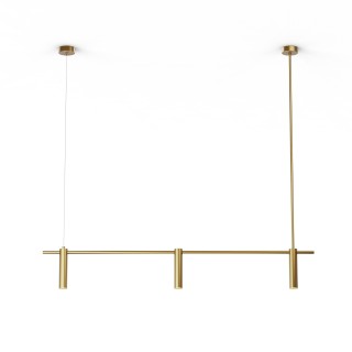 Lineal SIENA en acabado latón.3xGU10.1300x40x190-1200 cm|Sulion