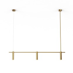 Lineal SIENA en acabado latón.3xGU10.1300x40x190-1200 cm|Sulion