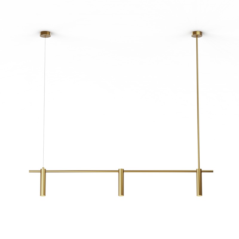 Lineal SIENA en acabado latón.3xGU10.1300x40x190-1200 cm|Sulion