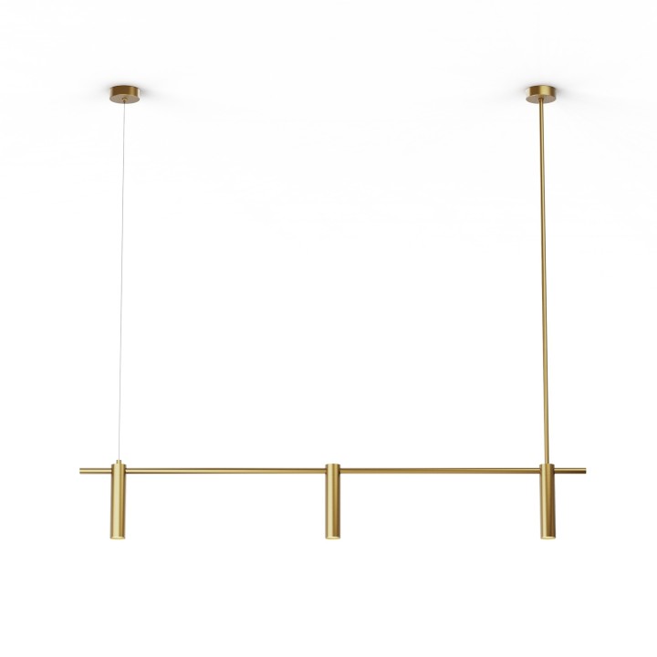 Lineal SIENA en acabado latón.3xGU10.1300x40x190-1200 cm|Sulion