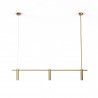 Lineal SIENA en acabado latón.3xGU10.1300x40x190-1200 cm|Sulion