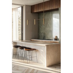 Lineal SIENA en acabado latón.3xGU10.1300x40x190-1200 cm|Sulion