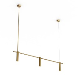 Lineal SIENA en acabado latón.3xGU10.1300x40x190-1200 cm|Sulion