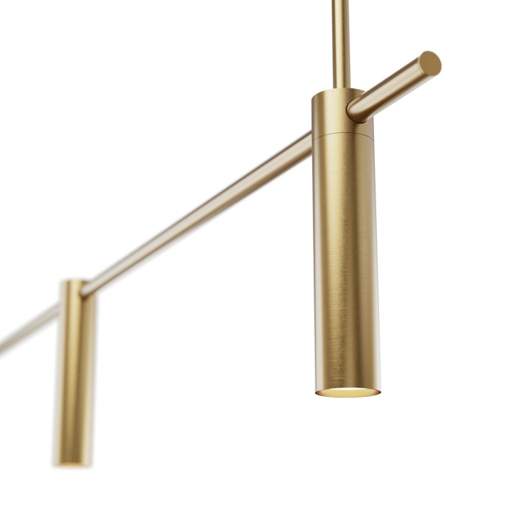 Lineal SIENA en acabado latón.3xGU10.1300x40x190-1200 cm|Sulion