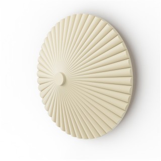 Aplique ELENA. Yeso de color beige. LED 9W 2700k. Ø 30cm|Sulion