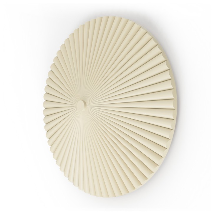 Aplique ELENA.Yeso de color beige. LED 12W 2700k. Ø 50cm|Sulion