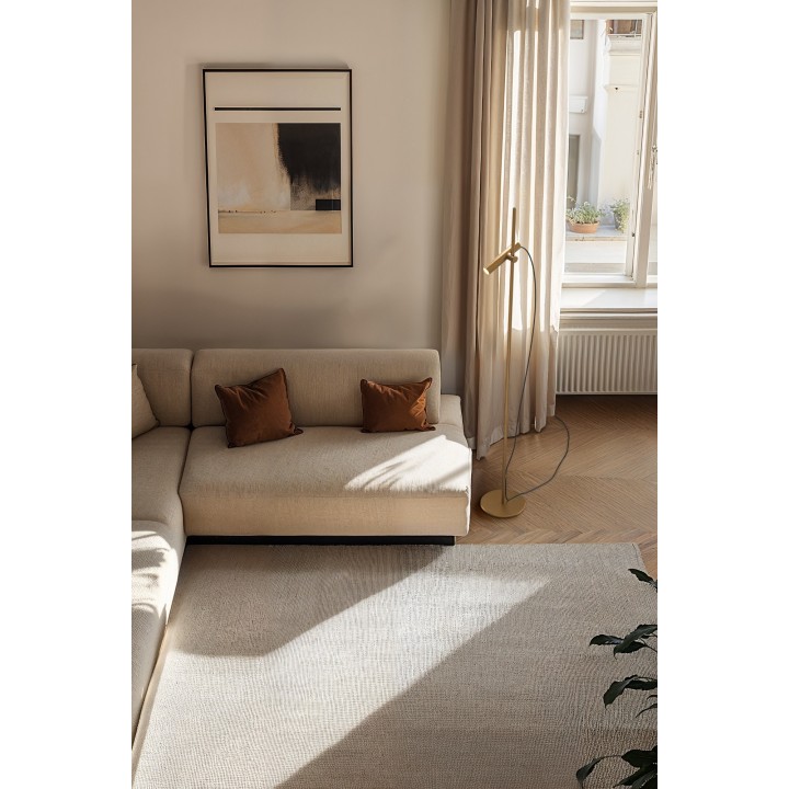 Lámpara de pie SIENA acabado latón envejecido1xGU10.22x22x160cm|Sulion